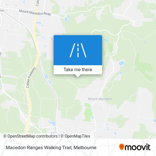 Macedon Ranges Walking Trail map