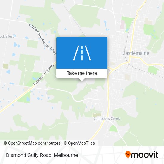 Diamond Gully Road map