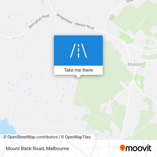 Mount Back Road map