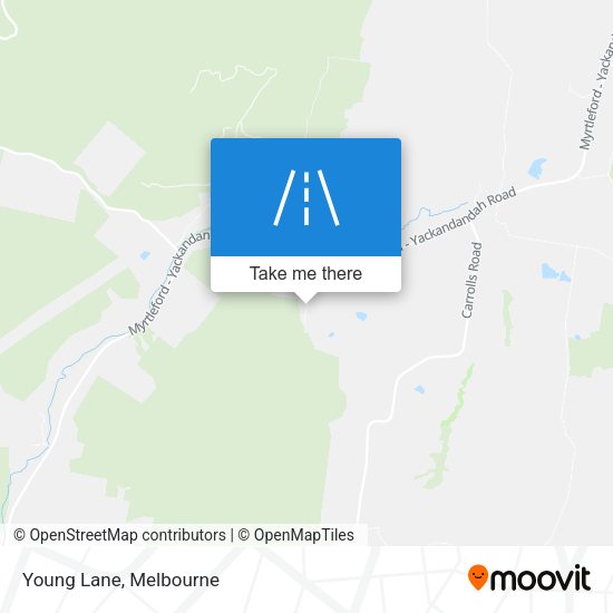 Young Lane map