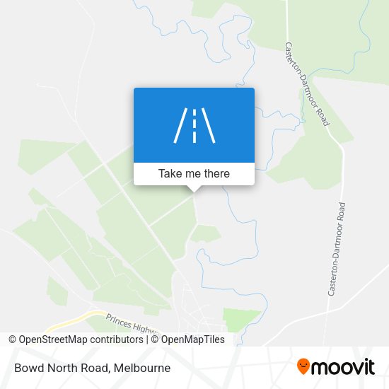 Bowd North Road map