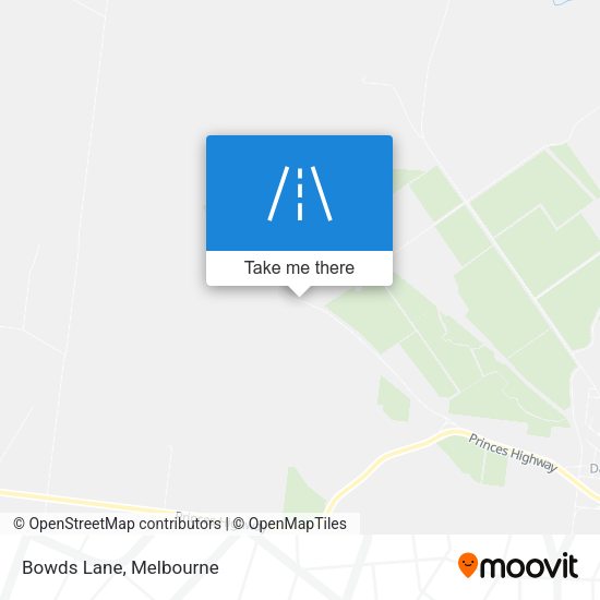 Bowds Lane map