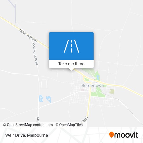 Weir Drive map