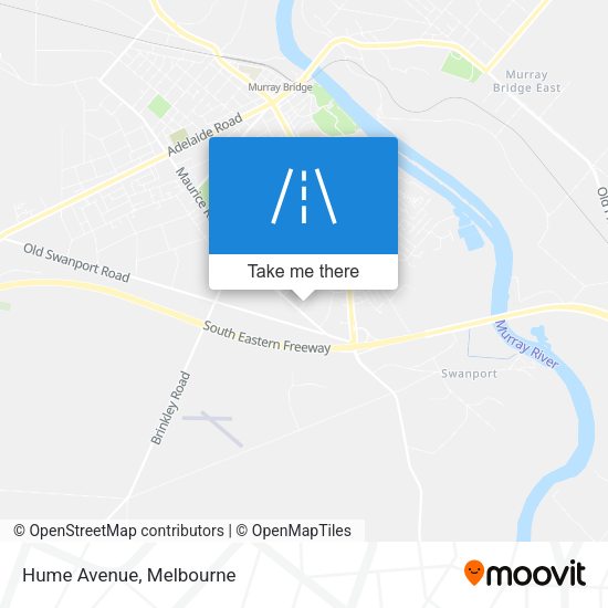 Hume Avenue map
