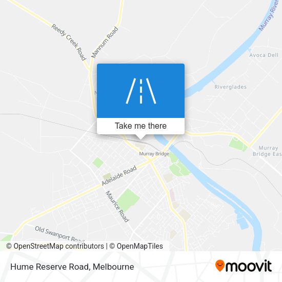 Hume Reserve Road map