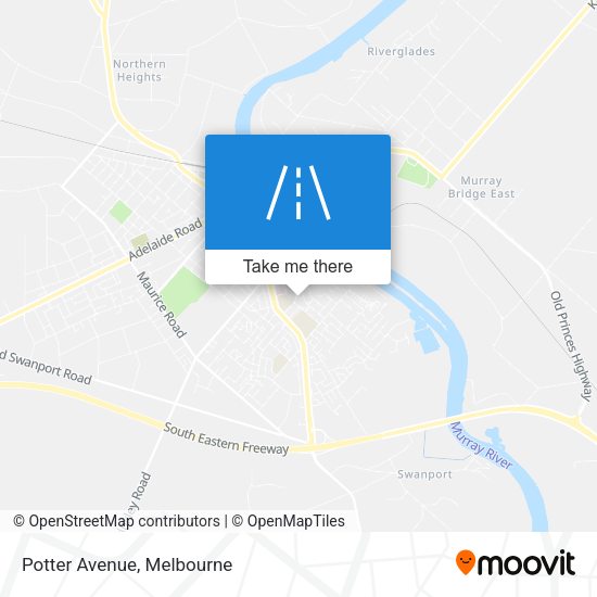 Potter Avenue map