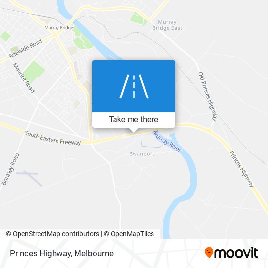 Princes Highway map