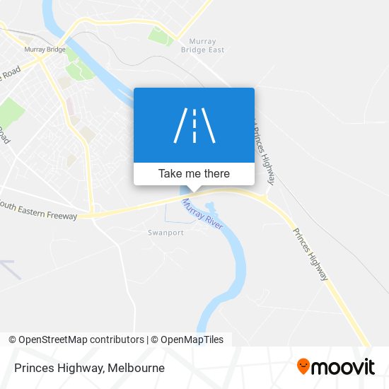 Princes Highway map
