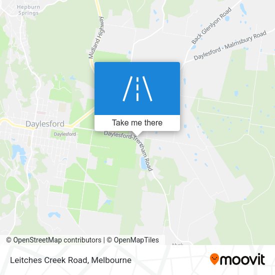 Leitches Creek Road map