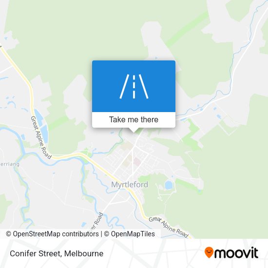 Conifer Street map