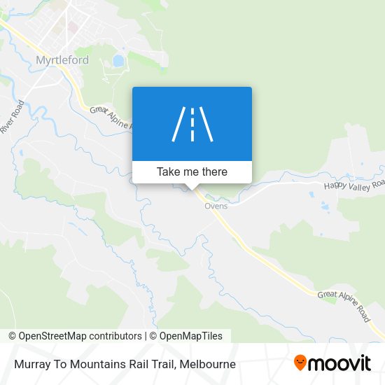 Murray To Mountains Rail Trail map