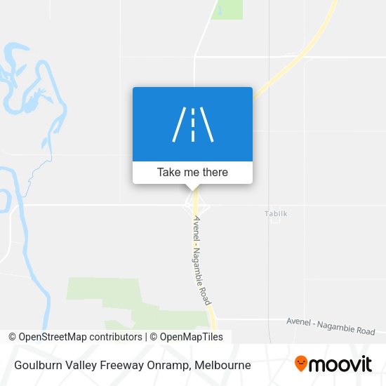 Goulburn Valley Freeway Onramp map