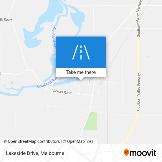 Mapa Lakeside Drive