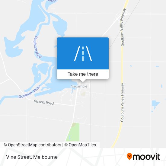 Vine Street map