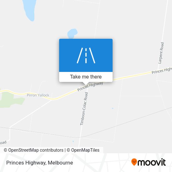 Princes Highway map