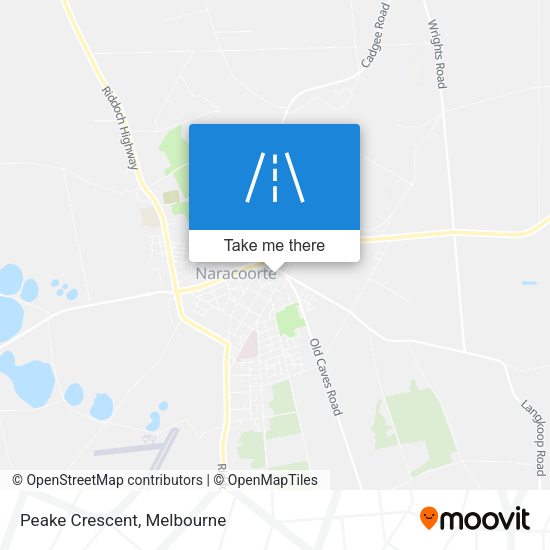 Peake Crescent map