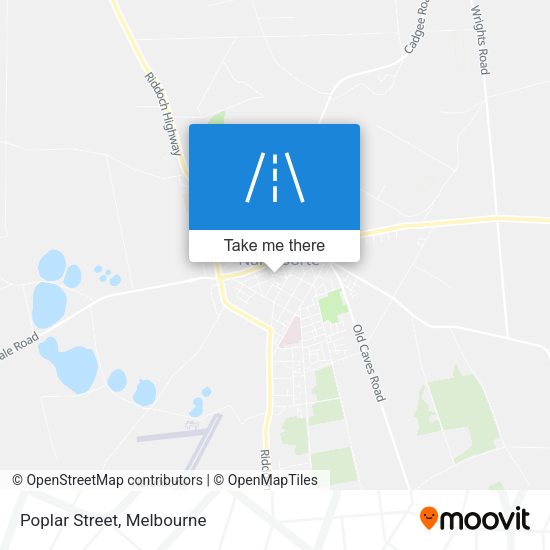 Poplar Street map