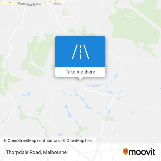 Thorpdale Road map