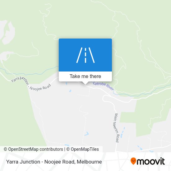 Yarra Junction - Noojee Road map