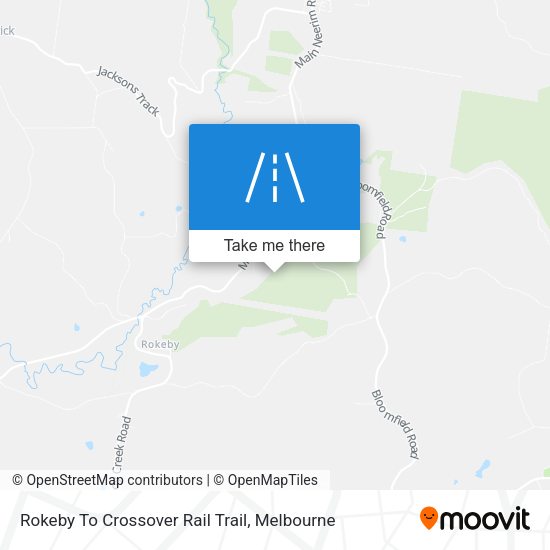 Rokeby To Crossover Rail Trail map