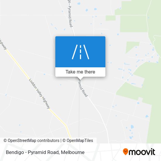 Bendigo - Pyramid Road map