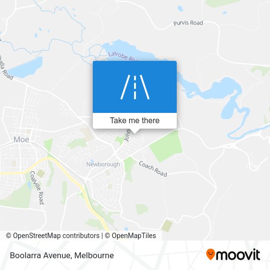 Boolarra Avenue map