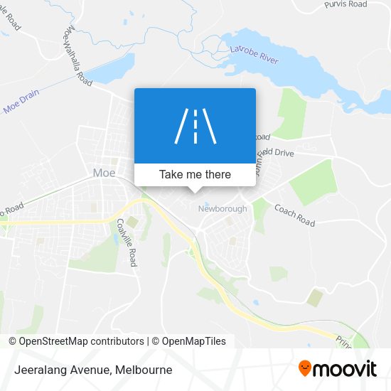 Jeeralang Avenue map