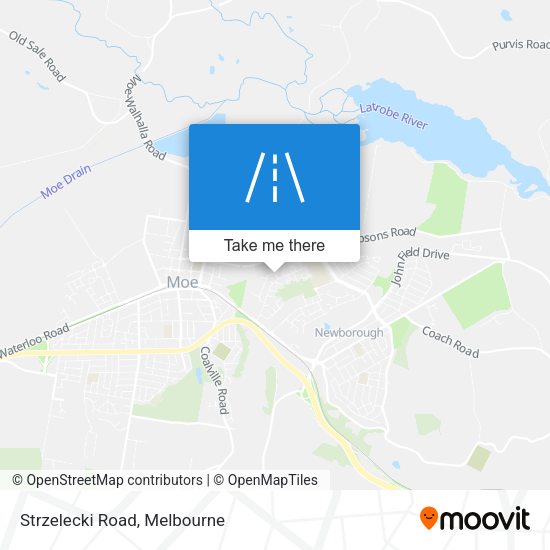Strzelecki Road map
