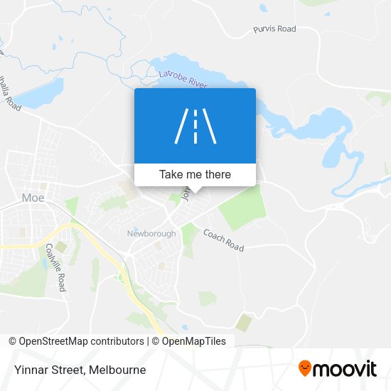 Yinnar Street map