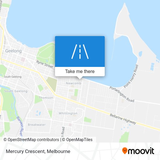 Mercury Crescent map