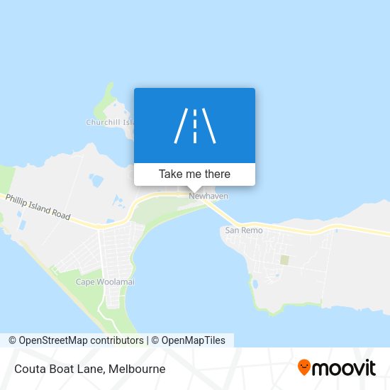 Couta Boat Lane map