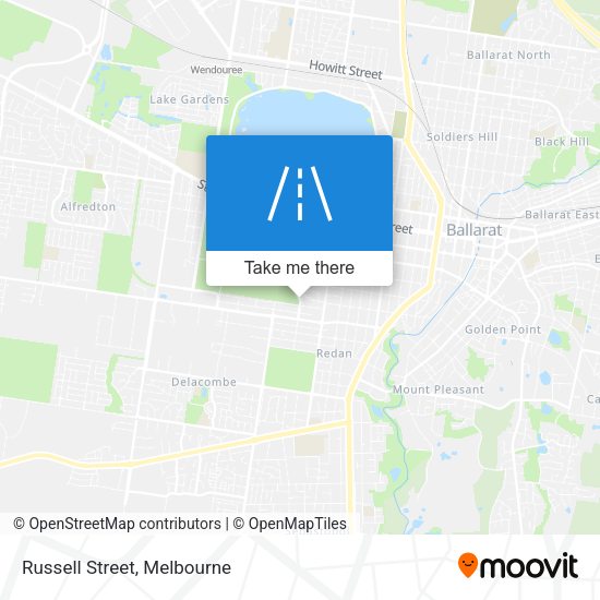 Russell Street map