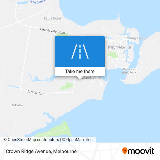 Crown Ridge Avenue map