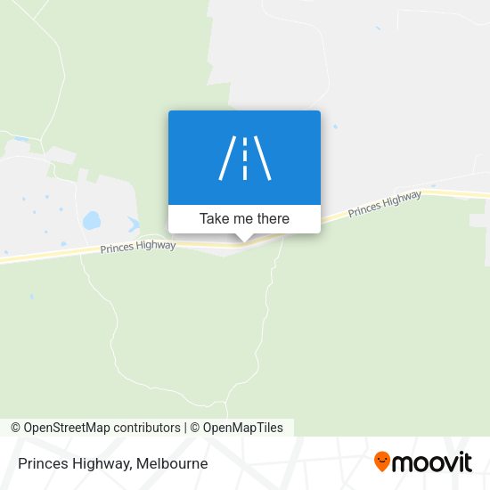 Princes Highway map