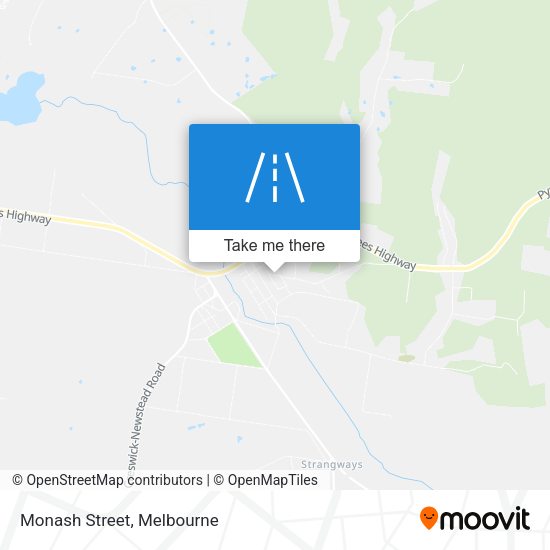 Monash Street map