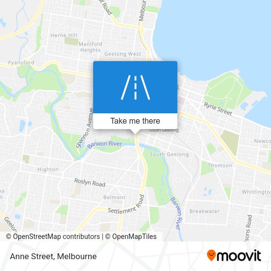 Anne Street map