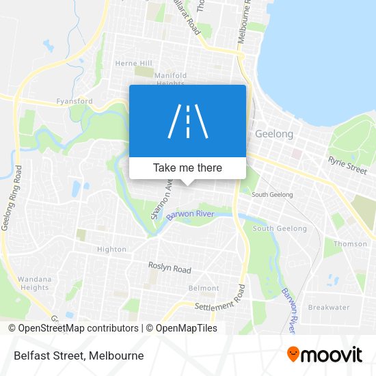 Belfast Street map