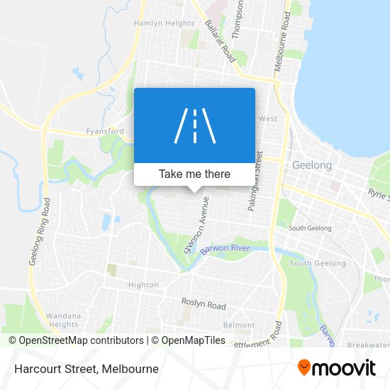 Harcourt Street map