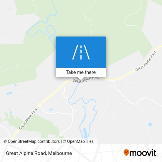 Great Alpine Road map