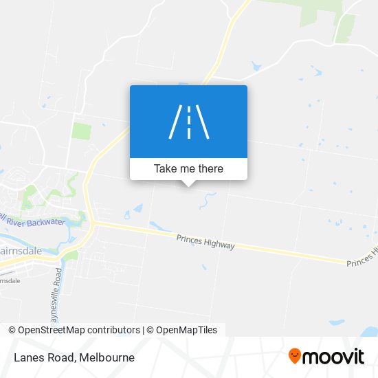 Lanes Road map