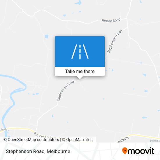 Stephenson Road map