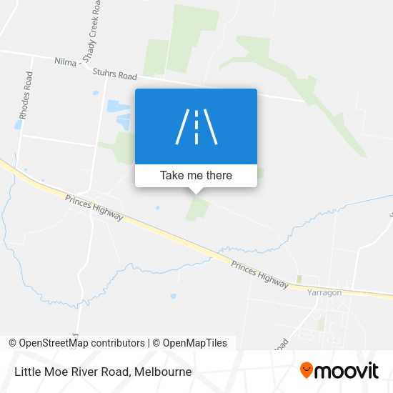 Little Moe River Road map
