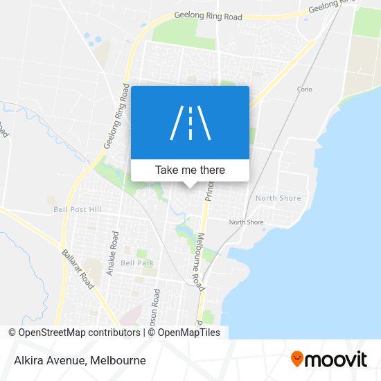 Alkira Avenue map
