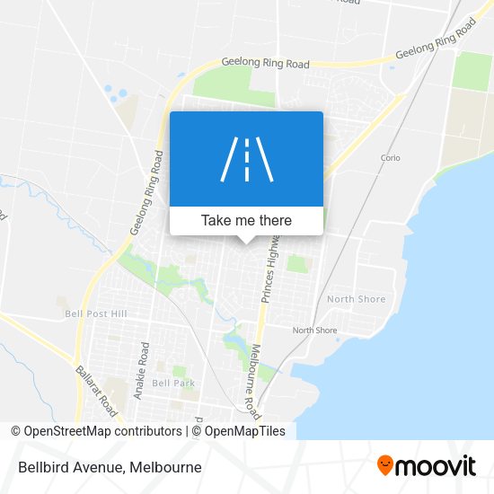Bellbird Avenue map
