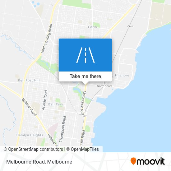 Melbourne Road map