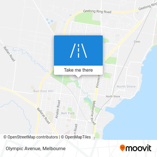 Olympic Avenue map