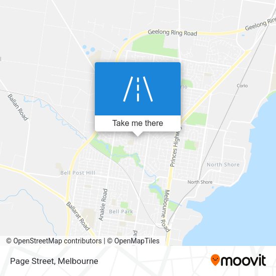 Page Street map