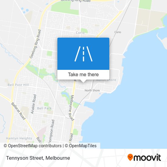 Tennyson Street map