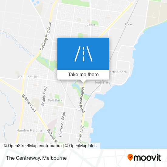 The Centreway map