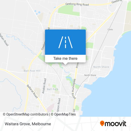 Waitara Grove map